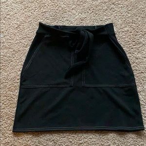 Black mini skirt